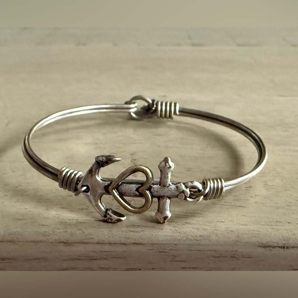 Luca + Danni Silver and Gold Faith Bracelet